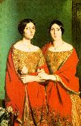 Theodore Chasseriau The Two Sisters oil painting